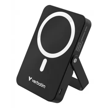 Verbatim Charge 'n' Go μαγνητικό ασύρματο powerbank με βάση – 10000 mAh μαύρο