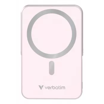 Verbatim Charge 'n' Go μαγνητικό ασύρματο powerbank με βάση – 10000 mAh ροζ
