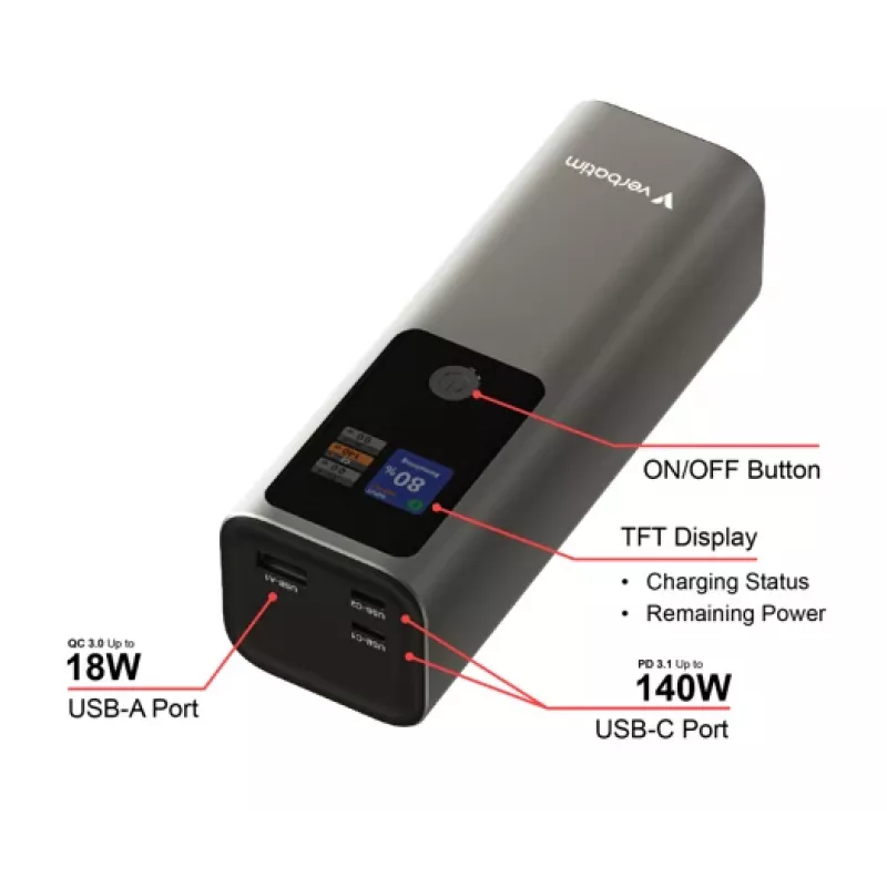 Φορητή μπαταρία Verbatim Charge 'n' Go powerbank 27000mAh