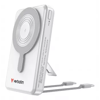 Verbatim Charge'n'Go 2C & Display powerbank 10000 mAh ασημί