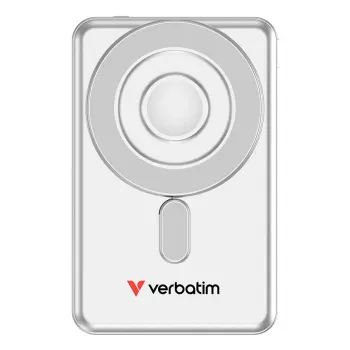 Verbatim Charge'n'Go 2C powerbank 5000 mAh ασημί, 5000 mAh, πολυμερές λιθίου (LiPo), Adaptive Fast Charging, Power Delivery 3.0, Quick Charge 3.0, ασύρματη φόρτιση, 3,85 V, 20 W