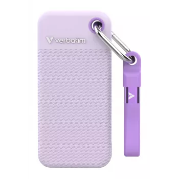 Verbatim Pocket SSD USB 3.2 Gen 2 1TB μωβ με δύο λαστιχένιες θήκες