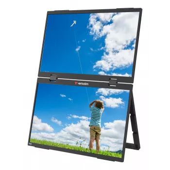 Verbatim φορητή οθόνη 15.6 inch FHD Dual Monitor Essentials, 39,6 cm (15,6 inch), LCD, 1920 x 1080 pixel, Full HD, 16:9, 10 ms