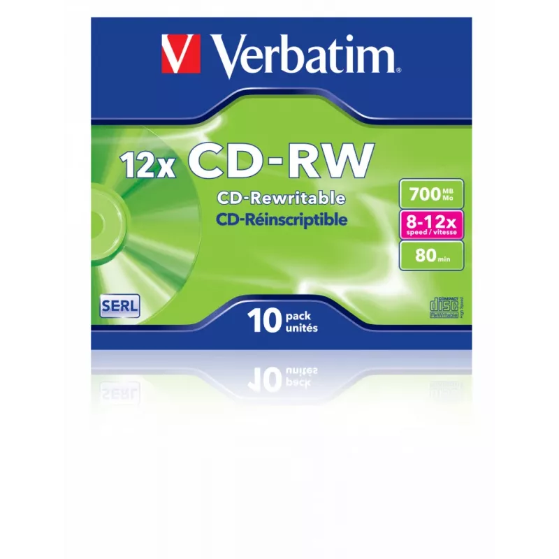 Verbatim CD-RW 12x 700 MB 10 τεμ.