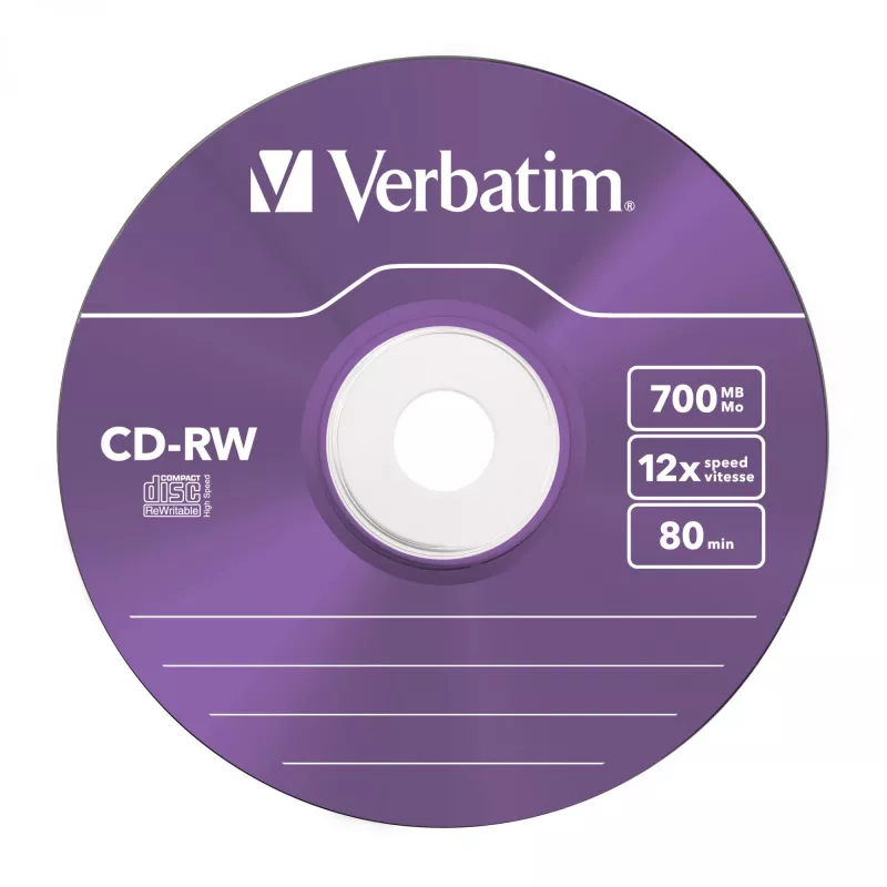 Verbatim CD-RW Colour 12x 700 MB 5 τεμ.