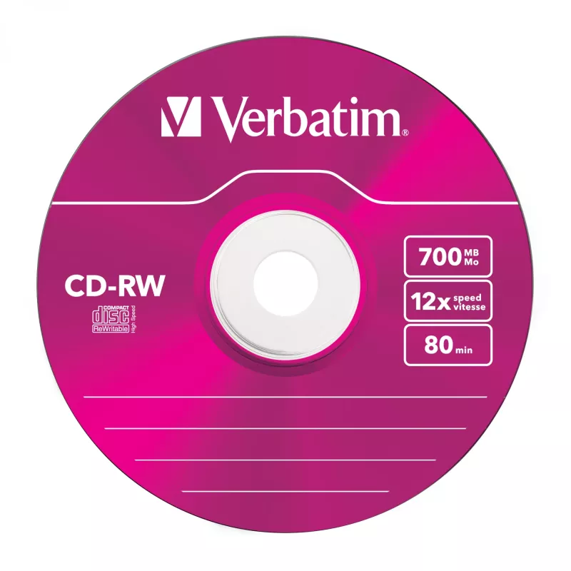 Verbatim CD-RW Colour 12x 700 MB 5 τεμ.