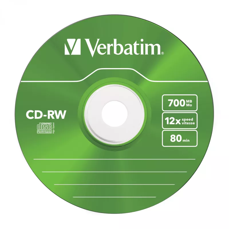 Verbatim CD-RW Colour 12x 700 MB 5 τεμ.