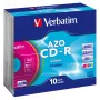 Verbatim CD-R AZO Colours 700 MB 48x 10 τεμ.