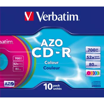 Verbatim CD-R AZO Colours 700 MB 48x 10 τεμ.