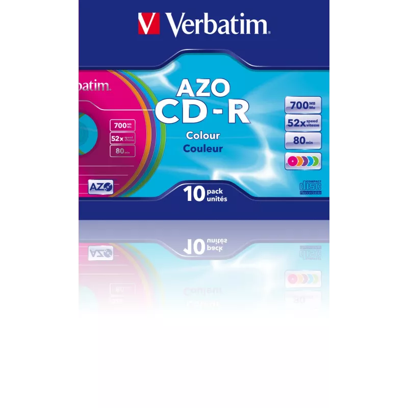 Verbatim CD-R AZO Colours 700 MB 48x 10 τεμ.