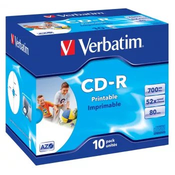 Verbatim CD-R AZO Wide Inkjet Printable 700 MB 52x 10 τεμ.