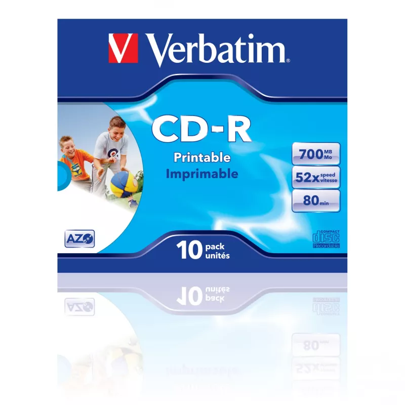 Verbatim CD-R AZO Wide Inkjet Printable 700 MB 52x 10 τεμ.