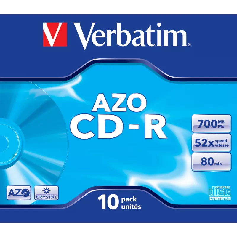 Verbatim CD-R AZO Crystal 700 MB 52x 10 τεμ.