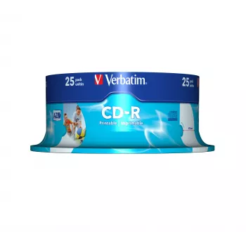 Verbatim CD-R AZO Wide Inkjet Printable 700 MB 52x 25 τεμ.