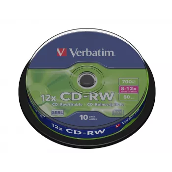 Verbatim CD-RW 12x 700 MB 10 τεμ.