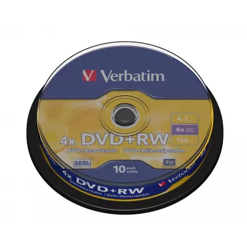 Verbatim DVD+RW Matt Silver 4,7 GB 10 τεμ.