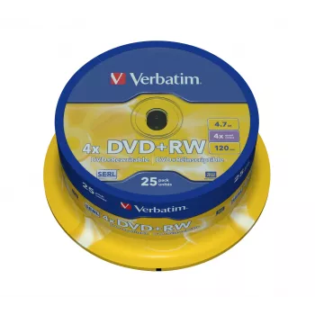 Verbatim DVD+RW Matt Silver 4,7 GB 25 τεμ.