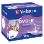 Verbatim DVD+R Wide Inkjet Printable ID Brand, DVD+R, 120 mm, εκτυπώσιμο, Jewel Case, 10 τεμ., 4,7 GB