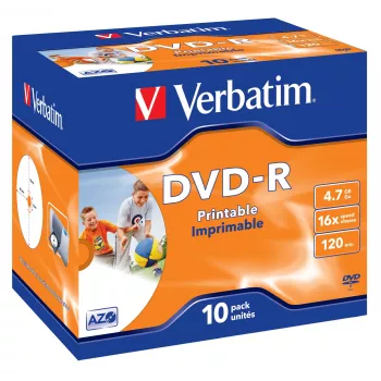 Verbatim 43521 μη εκτυπώσιμο DVD 4,7 GB DVD-R 10 τεμ.