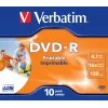 Verbatim 43521 μη εκτυπώσιμο DVD 4,7 GB DVD-R 10 τεμ.