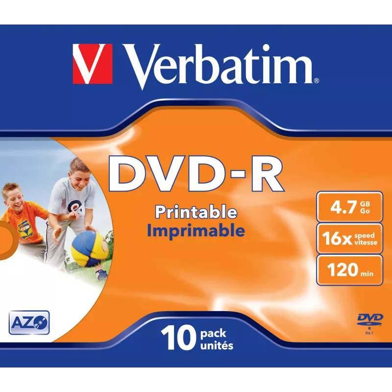 Verbatim 43521 μη εκτυπώσιμο DVD 4,7 GB DVD-R 10 τεμ.