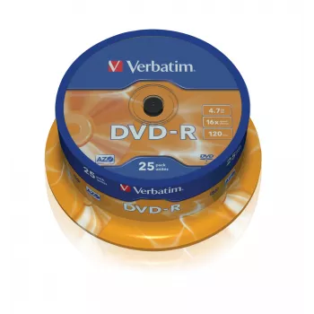 Verbatim DVD-R 4,7 GB 16x, Spindel, 25 τεμ. (43522)