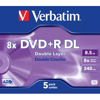 DVD+R DL Verbatim VB-DPD55JC 8,5 GB 5 τεμ.