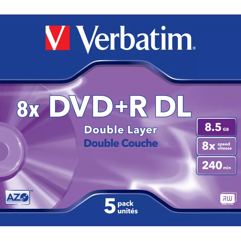 DVD+R DL Verbatim VB-DPD55JC 8,5 GB 5 τεμ.