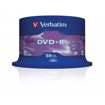 Verbatim VB-DPR47S3A, DVD+R, 120 mm, Spindel, 50 τεμ., 4,7 GB