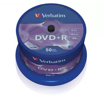 Verbatim VB-DPR47S3A, DVD+R, 120 mm, Spindel, 50 τεμ., 4,7 GB
