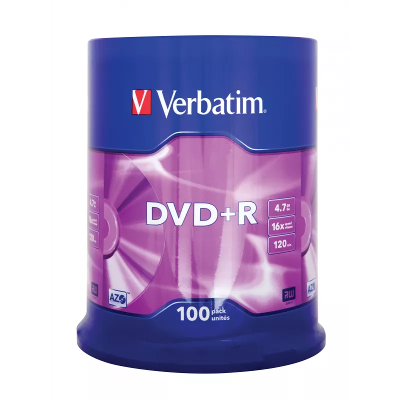 Verbatim DVD+R Matt Silver 4,7 GB 100 τεμ.