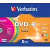 Verbatim DVD-R Colour 4,7 GB 5 τεμ.