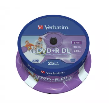 Verbatim 43667 κενό DVD 8,5 GB DVD+R DL 25 τεμ.