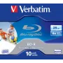 Verbatim BD-R SL 25GB 6x Printable συσκευασία 10 τεμ. Jewel Case 10 τεμ.