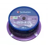 Verbatim DVD+R Double Layer 8x ματ ασημί 25άδα spindle
