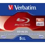 Verbatim BD-RE DL 50GB 2 x 5 συσκευασία Jewel Case 5 τεμ.