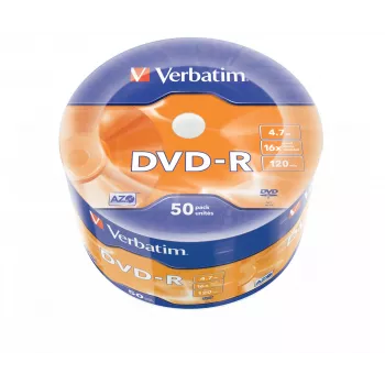 Verbatim DVD-R ματ ασημί 50άδα συσκευασία Wrap Spindle