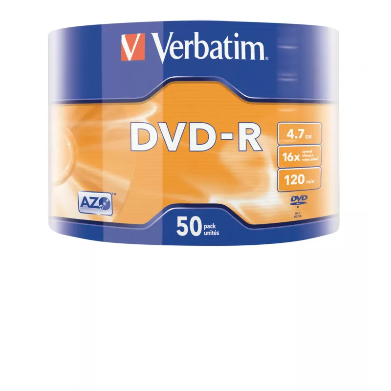 Verbatim DVD-R ματ ασημί 50άδα συσκευασία Wrap Spindle