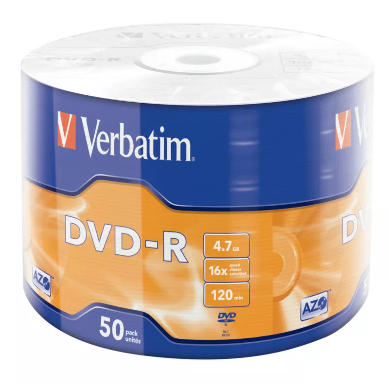 Verbatim DVD-R ματ ασημί 50άδα συσκευασία Wrap Spindle