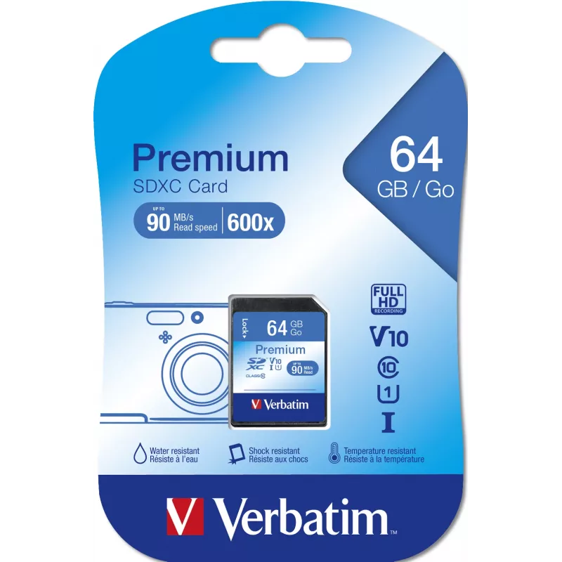 Μνήμη flash Verbatim 64GB SDXC VB-SDXC10