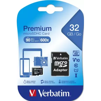 Μνήμη flash Verbatim Premium 32 GB MicroSDHC Class 10 44083