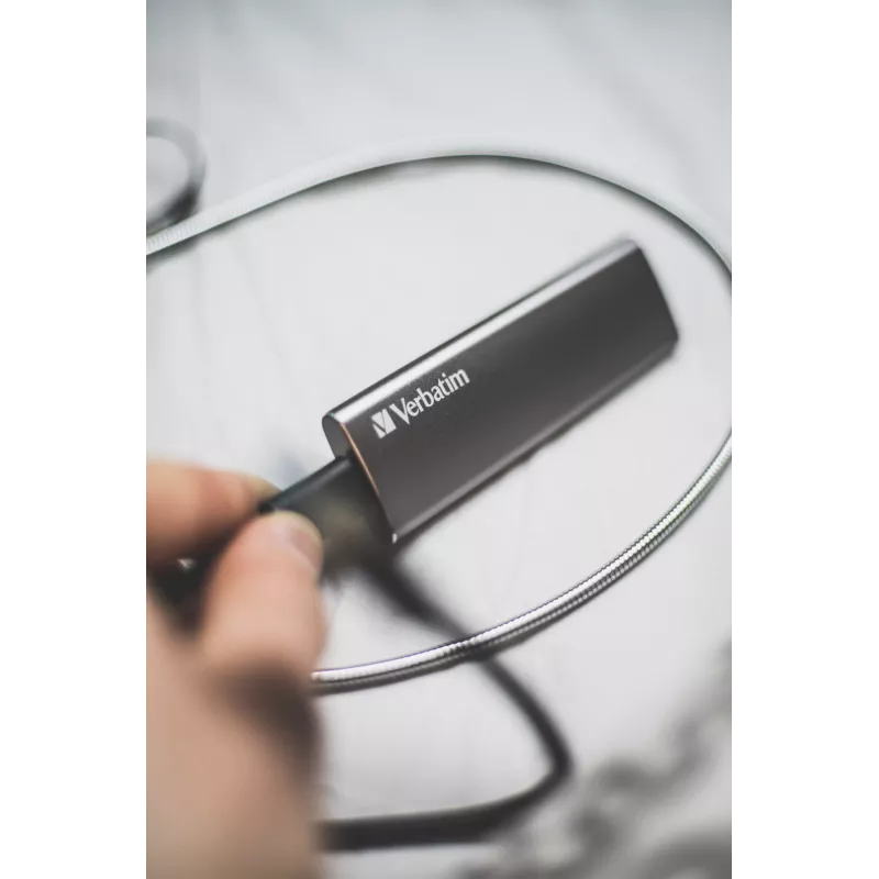 Verbatim Vx500 1 TB USB Type-C 3.2 Gen 2 (3.1 Gen 2) ασημί
