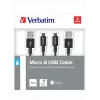 Verbatim 48874 καλώδιο USB USB 3.2 Gen 1 (3.1 Gen 1) 1 m Micro-USB A σε USB A μαύρο