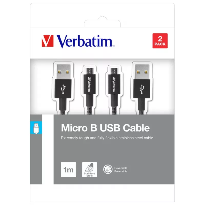 Verbatim 48874 καλώδιο USB USB 3.2 Gen 1 (3.1 Gen 1) 1 m Micro-USB A σε USB A μαύρο