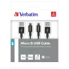 Verbatim 48875 καλώδιο USB USB 3.2 Gen 1 (3.1 Gen 1) 1 m Micro-USB A USB A μαύρο