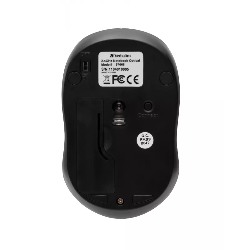 Verbatim Go Nano ποντίκι γραφείου αμφίχειρο RF Wireless 1600 DPI
