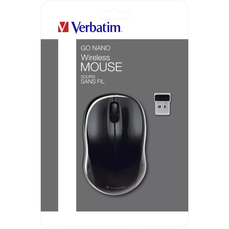 Verbatim Go Nano ποντίκι γραφείου αμφίχειρο RF Wireless 1600 DPI