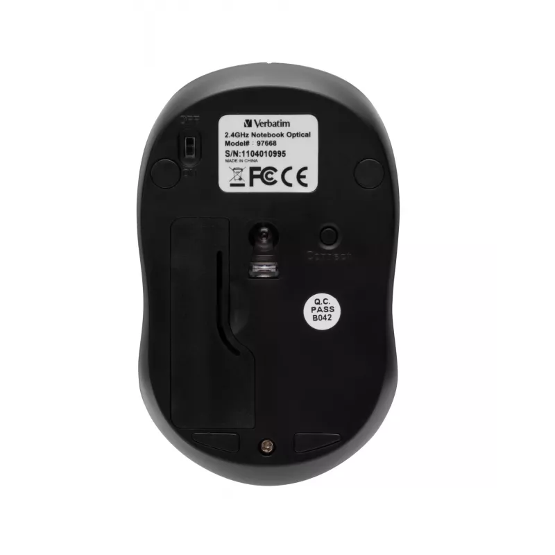 Verbatim Go Nano ποντίκι γραφείου αμφίχειρο RF Wireless 1600 DPI