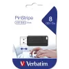 Μονάδα USB flash Verbatim 8 GB USB Type-A PinStripe μαύρο