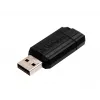 Verbatim PinStripe - USB stick 128 GB - μαύρο